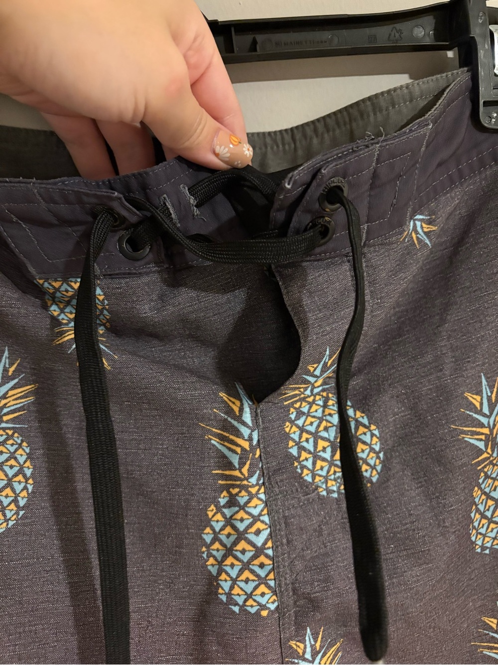 Rip Curl Men’s 36 Pineapple Board Shorts Gray Swim Trunks Surf Beach - Picture 6 of 6